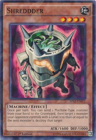 Shreddder - BP03-EN071 - Shatterfoil Rare 1st Edition Battle Pack 3: Monster League Shatterfoil Rare 1st Edition Singles