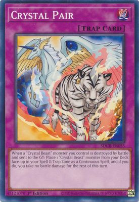 Crystal Pair - SDCB-EN035 - Common 1st Edition Legend of the Crystal Beasts 1st Edition Singles