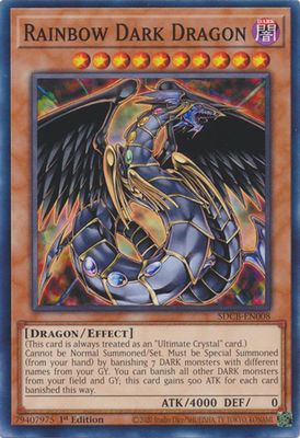 Rainbow Dark Dragon - SDCB-EN008 - Common 1st Edition Legend of the Crystal Beasts 1st Edition Singles