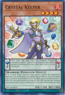 Crystal Keeper - SDCB-EN010 - Common 1st Edition Legend of the Crystal Beasts 1st Edition Singles