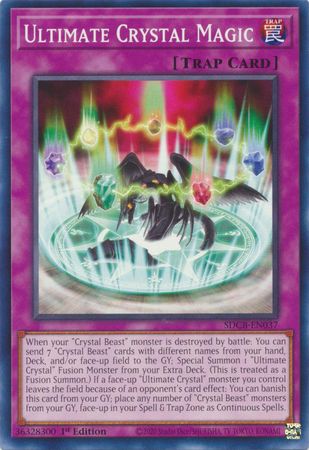 Ultimate Crystal Magic - SDCB-EN037 - Common 1st Edition Legend of the Crystal Beasts 1st Edition Singles