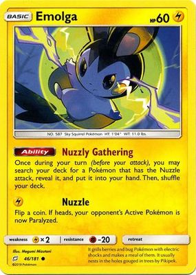 Emolga - 46/181 - Common Sun &amp; Moon: Team Up Singles(Español)