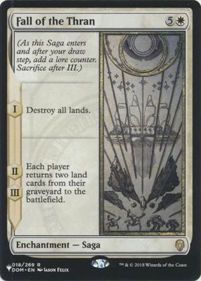 Fall of the Thran 018/269 - The List The List Singles