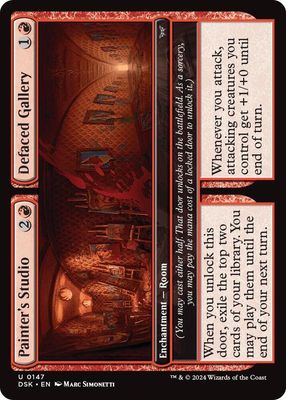Painter&#39;s Studio // Defaced Gallery - Duskmourn: House of Horror (DSK) (Español)