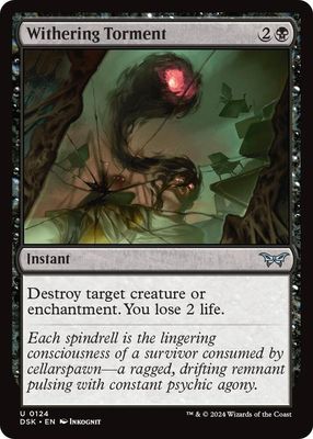 Withering Torment - Duskmourn: House of Horror (Foil) Duskmourn: House of Horror