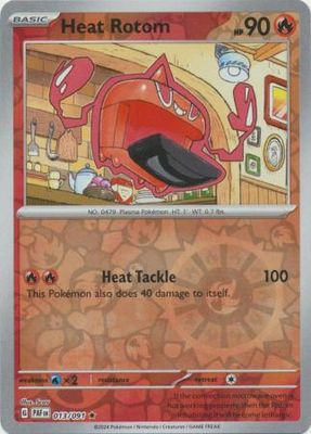 Heat Rotom - 013/091 - Holo Rare Reverse Holo Scarlet &amp; Violet: Paldean Fates Reverse Holo Singles
