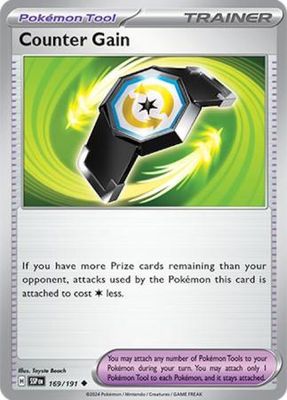 Counter Gain - 169/191 - Uncommon Scarlet &amp; Violet: Surging Sparks Singles