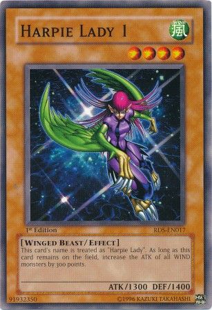 Harpie Lady 1 - RDS-EN017 - Common 1st Edition Rise of Destiny [RDS] 1st Edition Singles