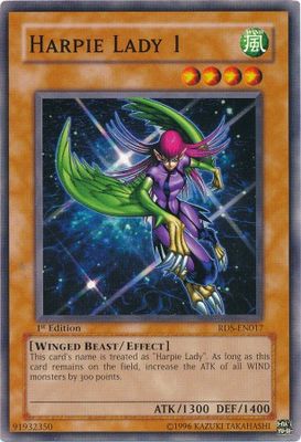 Harpie Lady 1 - RDS-EN017 - Common 1st Edition Rise of Destiny [RDS] 1st Edition Singles