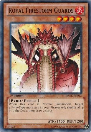 Royal Firestorm Guards - SDOK-EN012 - Common 1st Edition Structure Deck: Onslaught of the Fire Kings [SDOK]