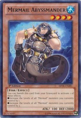 Mermail Abyssmander - ABYR-EN081 - Rare 1st Edition Abyss Rising 1st Edition Singles