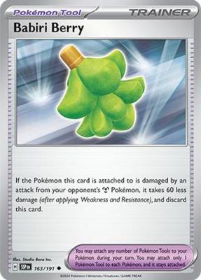 Babiri Berry - 163/191 - Uncommon Scarlet &amp; Violet: Surging Sparks Singles