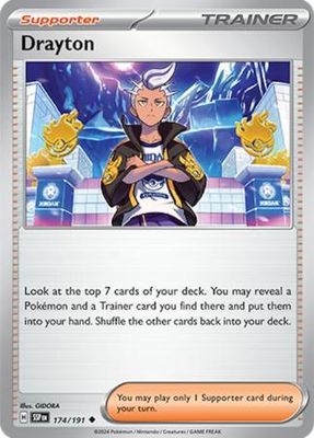 Drayton - 174/191 - Uncommon Scarlet &amp; Violet: Surging Sparks Singles