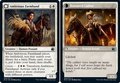 Ambitious Farmhand | Seasoned Cathar 002/277 - Innistrad: Midnight Hunt Singles (FOIL)