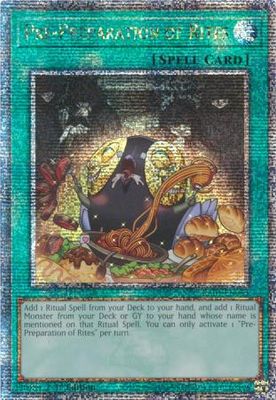 Pre-Preparation of Rites - RA01-EN055 - Quarter Century Secret Rare 25th Anniversary Rarity Collection Singles (Espanol)