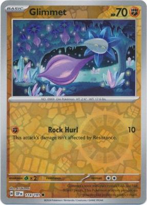 Glimmet - 114/191 - Common Reverse Holo Scarlet &amp; Violet: Surging Sparks Reverse Singles (Español)