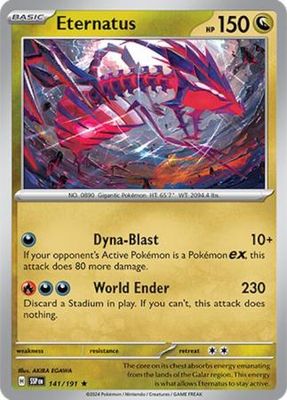 Eternatus - 141/191 - Holo Rare Scarlet &amp; Violet: Surging Sparks Singles