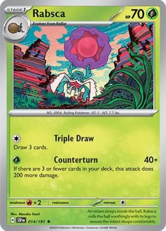 Rabsca - 014/191 - Holo Rare Scarlet &amp; Violet: Surging Sparks Singles