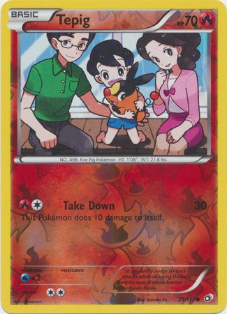 Tepig - 25/113 - Common Reverse Holo Black &amp; White 11: Legendary Treasures Reverse Holo Singles