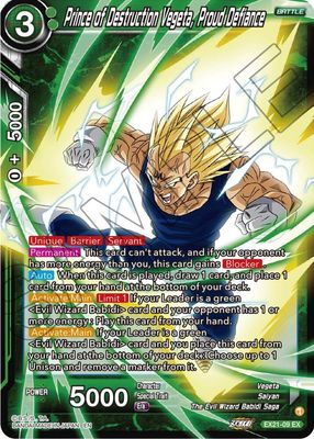 Prince of Destruction Vegeta, Proud Defiance - Foil