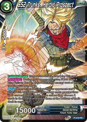 SS2 Trunks, Heroic Prospect - Mythic Booster (MB-01) Mythic Booster Foil