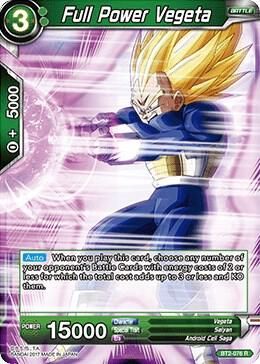 Full Power Vegeta - Union Force (DBS-B02) Union Force Foil