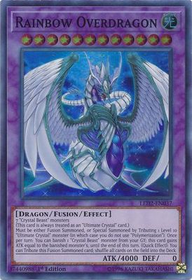 Rainbow Overdragon - LED2-EN037 - Super Rare 1st Edition Legendary Duelists: Ancient Millennium Singles