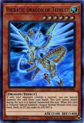 Hieratic Dragon of Tefnuit - DUPO-EN080 - Ultra Rare 1st Edition Duel Power 1st Edition Singles