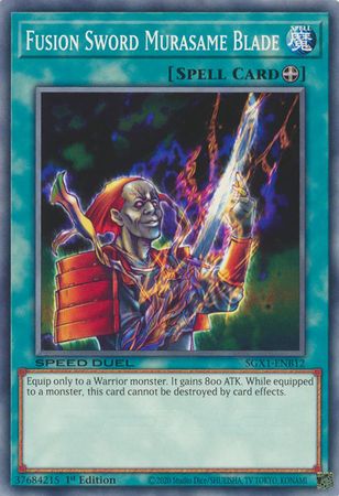 Fusion Sword Murasame Blade - SGX1-ENB12 - Common 1st Edition Speed Duel GX Duel Academy Box Singles