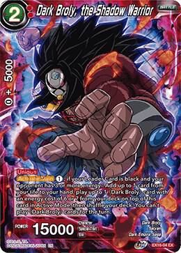 Dark Broly, the Shadow Warrior - Expansion Deck Box Set 16: Ultimate Deck (DBS-BE16) Foil