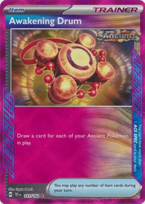 SH Awakening Drum - 141/162 - Ace Rare Scarlet &amp; Violet: Temporal Forces Singles