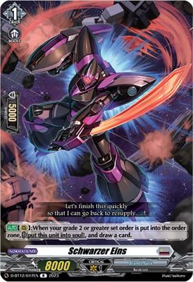 Schwarzer Eins - Evenfall Onslaught (D-BT12) Evenfall Onslaught Foil