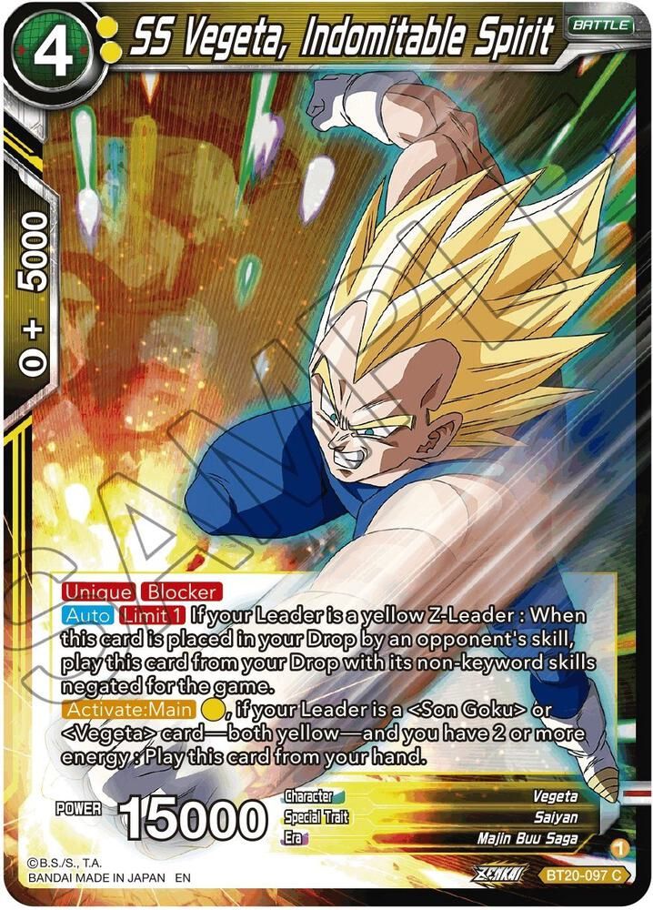 SS Vegeta, Indomitable Spirit - Power Absorbed (DBS-B20) Power Absorbed