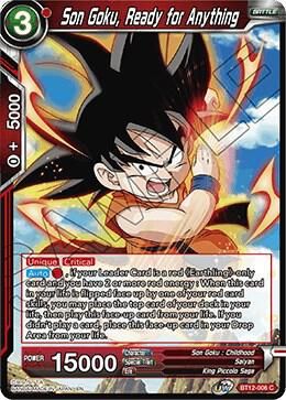Son Goku, Ready for Anything - Vicious Rejuvenation (DBS-B12) Vicious Rejuvenation