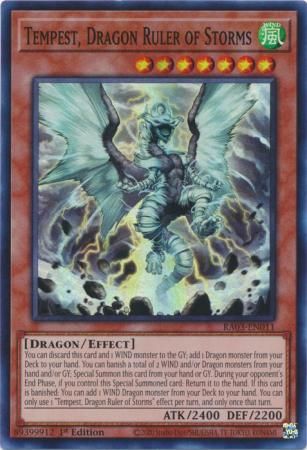 Tempest, Dragon Ruler of Storms - RA03-EN011 - Super Rare 1st Edition Quarter Century Bonanza 1st Edition Singles