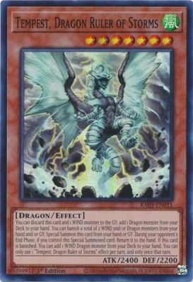 Tempest, Dragon Ruler of Storms - RA03-EN011 - Super Rare 1st Edition Quarter Century Bonanza 1st Edition Singles