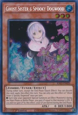 Ghost Sister &amp; Spooky Dogwood (Alt Art) - RA03-EN020 - Secret Rare 1st Edition Quarter Century Bonanza 1st Edition Singles
