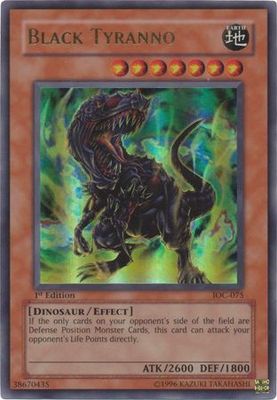 Black Tyranno - IOC-075 - Ultra Rare 1st Edition Invasion of Chaos [IOC] 1st Edition Singles