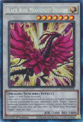Black Rose Moonlight Dragon - RA03-EN038 - Collector&#39;s Rare 1st Edition Quarter Century Bonanza 1st Edition Singles