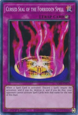 Cursed Seal of the Forbidden Spell - RA03-EN076 - Super Rare 1st Edition Quarter Century Bonanza 1st Edition Singles