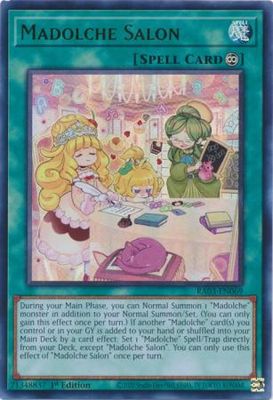 Madolche Salon - RA03-EN069 - Ultra Rare 1st Edition Quarter Century Bonanza 1st Edition Singles
