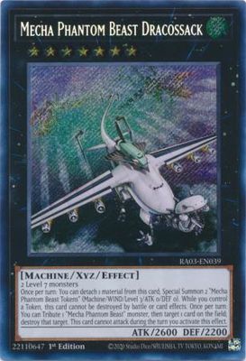 Mecha Phantom Beast Dracossack - RA03-EN039 - Secret Rare 1st Edition Quarter Century Bonanza 1st Edition Singles
