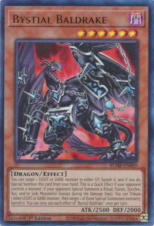 Bystial Baldrake - BLMR-EN069 - Ultra Rare 1st Edition Monstrous Revenge 1st Edition Singles