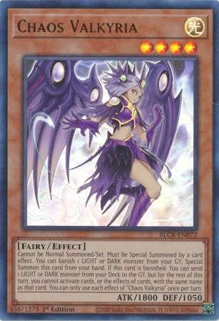 SH Chaos Valkyria - BLCR-EN072 - Ultra Rare 1st Edition Battles of Legend: Crystal Revenge 1st Edition Singles