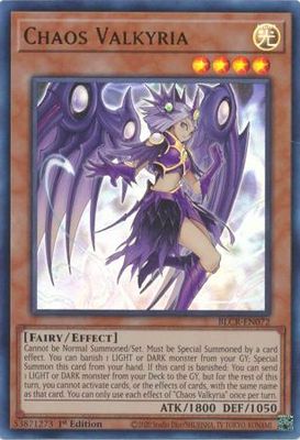 SH Chaos Valkyria - BLCR-EN072 - Ultra Rare 1st Edition Battles of Legend: Crystal Revenge 1st Edition Singles
