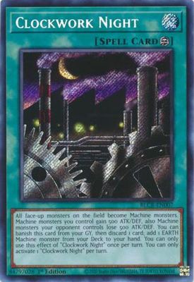 Clockwork Night - BLCR-EN007 - Secret Rare 1st Edition Battles of Legend: Crystal Revenge 1st Edition Singles