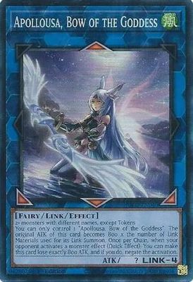 SH Apollousa, Bow of the Goddess (Alt Art) - RA02-EN040 - Collector&#39;s Rare 1st Edition Rarity Collection II Singles
