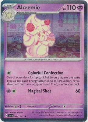 Alcremie - 065/142 - Holo Rare Scarlet &amp; Violet: Stellar Crown Singles