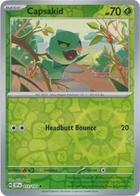 Capsakid - 012/191 - Common Reverse Holo Scarlet &amp; Violet: Surging Sparks Reverse Singles