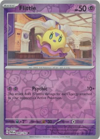 Flittle - 080/182 - Common Reverse Holo Scarlet &amp; Violet: Paradox Rift Reverse Holo Singles